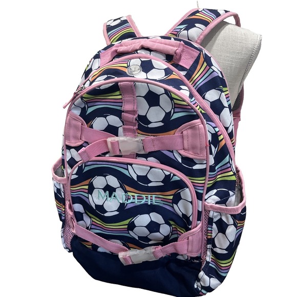 Pottery Barn Other - Pottery Barn Kids Large Soccer Backpack Kids Youth Girl Bookbag School Sports